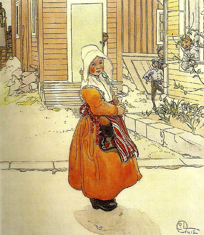 Carl Larsson flugorna kring sockret-flugorna kring sockerbiten oil painting image